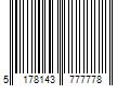 Barcode Image for UPC code 5178143777778