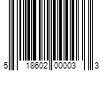 Barcode Image for UPC code 518602000033