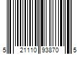 Barcode Image for UPC code 521110938705