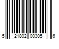 Barcode Image for UPC code 521802003056