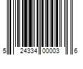 Barcode Image for UPC code 524334000036