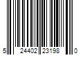 Barcode Image for UPC code 524402231980