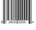 Barcode Image for UPC code 525020220004