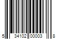 Barcode Image for UPC code 534102000038