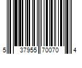 Barcode Image for UPC code 537955700704