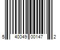 Barcode Image for UPC code 540049001472