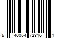 Barcode Image for UPC code 540054723161