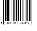 Barcode Image for UPC code 5401119000540