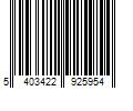 Barcode Image for UPC code 54034229259582