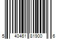 Barcode Image for UPC code 540461819006