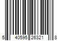 Barcode Image for UPC code 540595263218