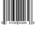 Barcode Image for UPC code 541039002646