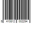 Barcode Image for UPC code 5410812002294