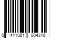 Barcode Image for UPC code 5411081004316