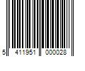 Barcode Image for UPC code 5411951000028