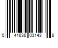 Barcode Image for UPC code 541636031438