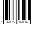 Barcode Image for UPC code 5420022070082