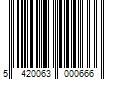 Barcode Image for UPC code 5420063000666