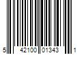 Barcode Image for UPC code 542100013431