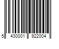 Barcode Image for UPC code 5430001922004