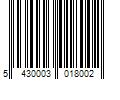 Barcode Image for UPC code 5430003018002