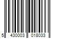 Barcode Image for UPC code 5430003018033