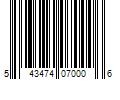 Barcode Image for UPC code 543474070006