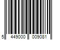 Barcode Image for UPC code 5449000009081