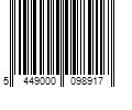 Barcode Image for UPC code 5449000098917