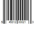 Barcode Image for UPC code 545312000213