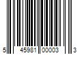 Barcode Image for UPC code 545981000033