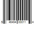 Barcode Image for UPC code 546494000114