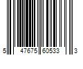 Barcode Image for UPC code 547675605333