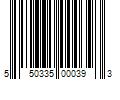 Barcode Image for UPC code 550335000393