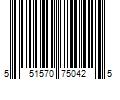 Barcode Image for UPC code 551570750425