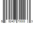 Barcode Image for UPC code 552407700033