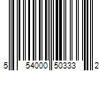 Barcode Image for UPC code 554000503332