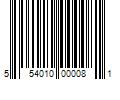 Barcode Image for UPC code 554010000081