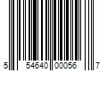 Barcode Image for UPC code 554640000567