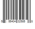 Barcode Image for UPC code 555404325858