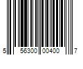 Barcode Image for UPC code 556300004007