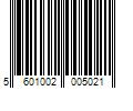 Barcode Image for UPC code 5601002005021