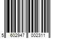 Barcode Image for UPC code 5602947002311