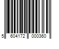 Barcode Image for UPC code 5604172000360