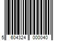 Barcode Image for UPC code 5604324000040