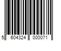 Barcode Image for UPC code 5604324000071