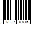 Barcode Image for UPC code 5604514003301