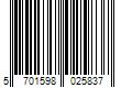 Barcode Image for UPC code 5701598025837