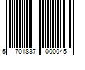 Barcode Image for UPC code 5701837000045