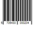 Barcode Image for UPC code 5705430000204